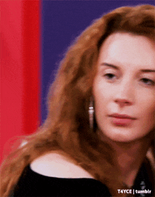 a close up of a woman 's face with the words t4yce tumblr in the bottom right corner
