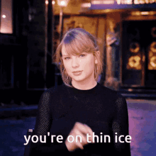Thin Ice Taylor Swift GIF - Thin Ice Taylor Swift GIFs