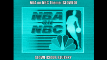 a nba on nbc logo that is blue