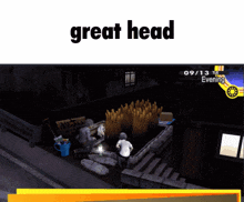 Great Head Great Vegetables GIF - Great Head Great Vegetables Persona 4 GIFs