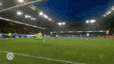 a soccer game is being played in a stadium that says bvb