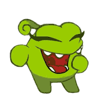 laughing om nelle om nom and cut the rope giggles laugh out loud