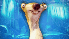 a cartoon character with a big nose and big eyes