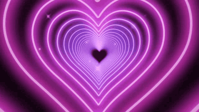 purple love heart images