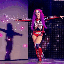 Sasha Banks Entrance GIF - Sasha Banks Entrance Team Raw GIFs