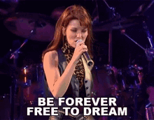 Be Forever Free To Dream Shania Twain GIF - Be Forever Free To Dream Shania Twain Black Eyes Blue Tears Song GIFs