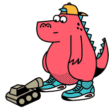 gerald the jurassic giant dinosaur ouch cap sneakers