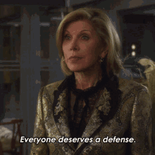everyone deserves a defense just not everyone deserves my defense diane lockhart the good fight im different