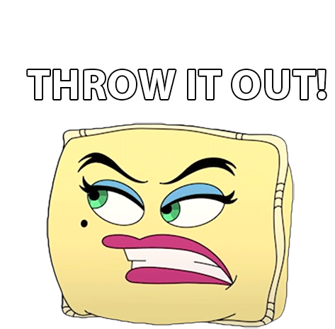 Throw It Out Suzette Sticker - Throw It Out Suzette Big Mouth Stickers
