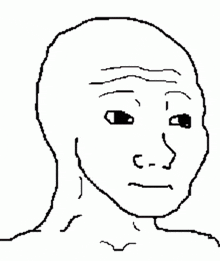 a pixel art drawing of a man 's face with blood coming out of his mouth