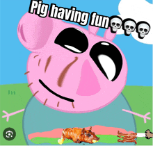 Pig Thinks He Having Fun He Really Thought He Got Away GIF - Pig Thinks He Having Fun He Really Thought He Got Away GIFs