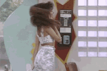 saved by the bell phone telephone hair flip