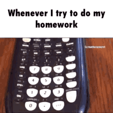 attempting homework distracted iphone calculator
