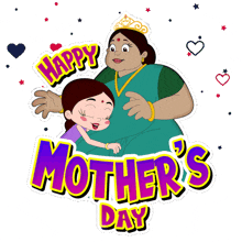 Happy Mother'S Day Chutki GIF - Happy Mother'S Day Chutki Chhota Bheem GIFs