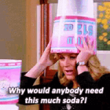 Parks And Rec Leslie Knope GIF - Parks And Rec Leslie Knope Soda GIFs