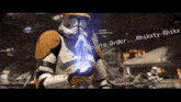 a picture of a clone trooper with the words execute order on the bottom