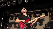 Guitarist Bass Guitar GIF - Guitarist Bass Guitar On Stage GIFs