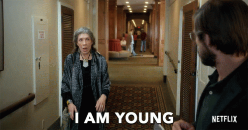 I am younger than her