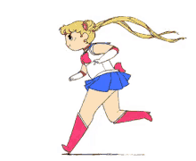 Chubby Sailor Moon Running - Chubby GIF - Chubby Chubby Sailor Moon Running GIFs