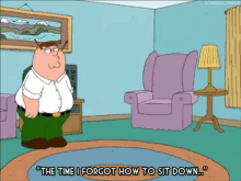 Family Guy Peter Griffin GIF - Family Guy Peter Griffin Sit Down GIFs