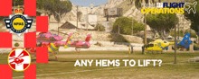 a poster for police flight operations shows helicopters in a field