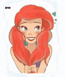 ariel little mermaid smile disney princess