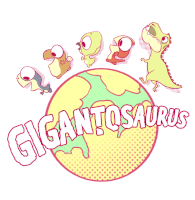 Gigantosaurus Dare To Roar Sticker - Gigantosaurus Giganto Dare To Roar Stickers