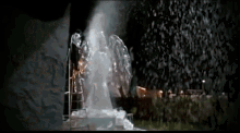 Edward Scissorhands GIF - Edward Scissorhands Snowing Snowangel GIFs
