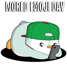 World Emoji Day Text Me Back GIF - World Emoji Day Text Me Back Social GIFs