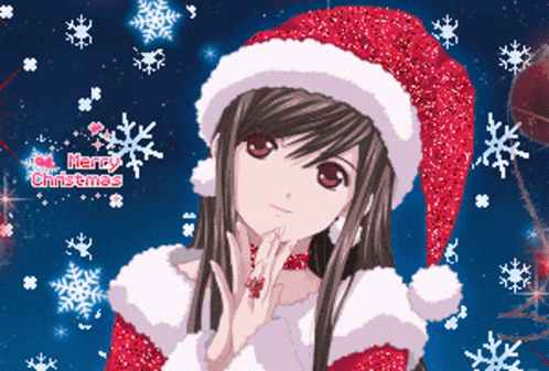 Cute Merry Christmas GIF - Cute Merry Christmas Anime - Discover & Share  GIFs