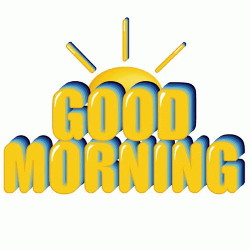 Good Morning Animated Text Sticker - Good Morning Animated Text Cute ...