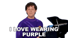 purple wearing