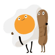 eggs sausage bff perfect match hugs