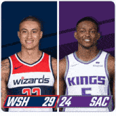 Washington Wizards (29) Vs. Sacramento Kings (24) First-second Period Break GIF - Nba Basketball Nba 2021 GIFs