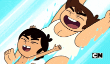 Victor And Valentino Water Slide GIF - Victor And Valentino Victor Valentino GIFs