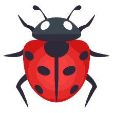 lady beetle nature joypixels red round bug