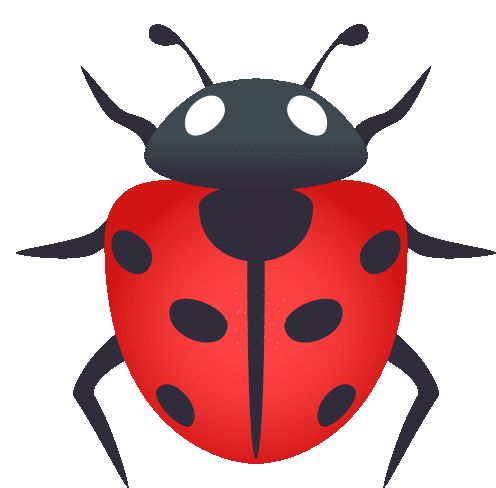 Lady Beetle Nature Sticker