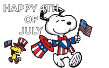 Fourth Of July Snoopy GIF - Fourth Of July Snoopy Happy Fourth Of July GIFs