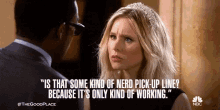 Nerd Pick Up Line Its Working GIF - Nerd Pick Up Line Its Working Smile GIFs