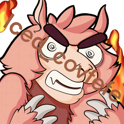 Angry Fire Sticker - Angry Fire Rage Stickers
