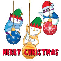 Merry Christmas Penguin Sticker - Merry Christmas Penguin Pudgy Stickers