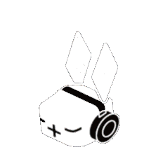 Rabbit R1 Bunny Ai Sticker - Rabbit R1 Bunny Ai Head Bang Stickers