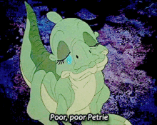 sad poor petrie land before time ducky