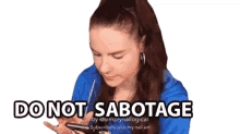 do not sabotage dont do it stop simply nailogical