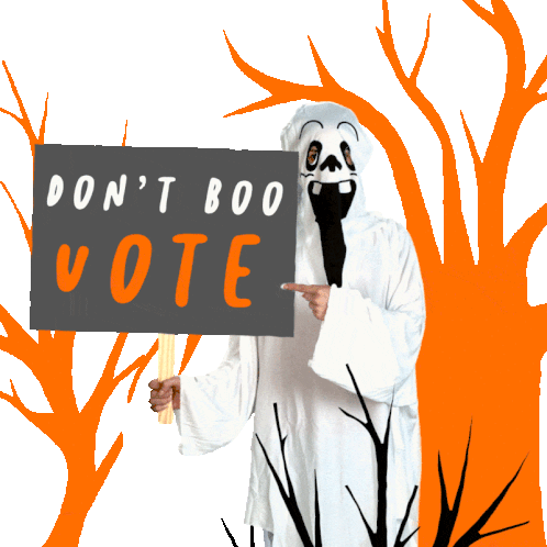 Dont Boo Vote Vote Sticker - Dont Boo Vote Dont Boo Vote Stickers