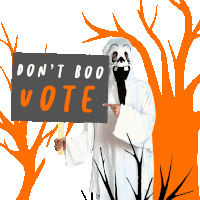Dont Boo Vote Vote Sticker - Dont Boo Vote Dont Boo Vote Stickers