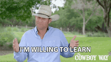 Im Willing To Learn Booger Brown GIF - Im Willing To Learn Booger Brown The Cowboy Way GIFs
