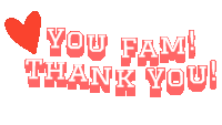 Thanks Fam Family Sticker - Thanks Fam Family Love You Family Stickers