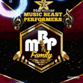 a logo for starmaker music beast performers family