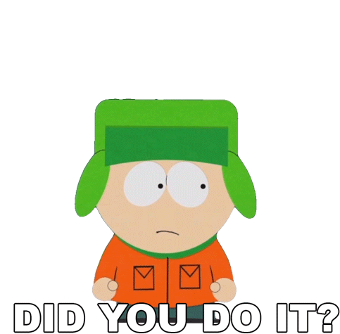 Did You Do It Kyle Broflovski Sticker - Did You Do It Kyle Broflovski South Park Stickers